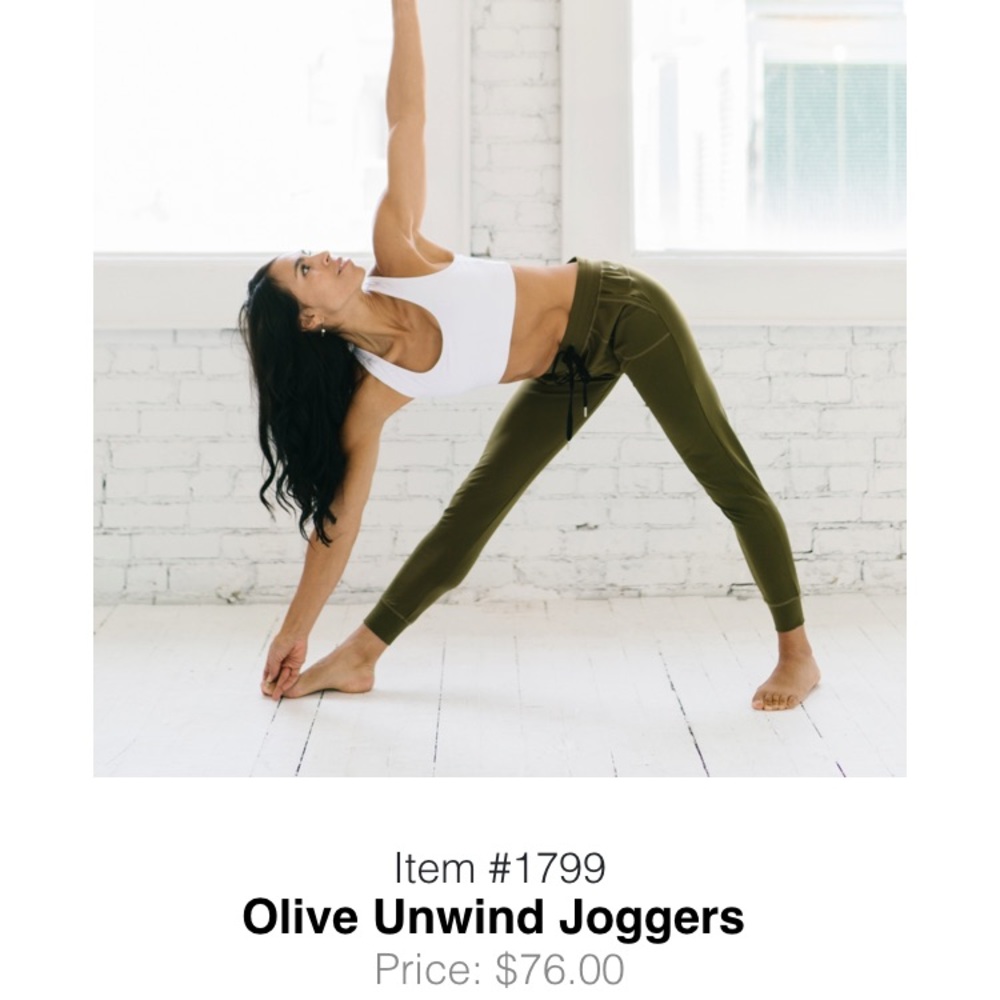 Olive Unwind Joggers Size L